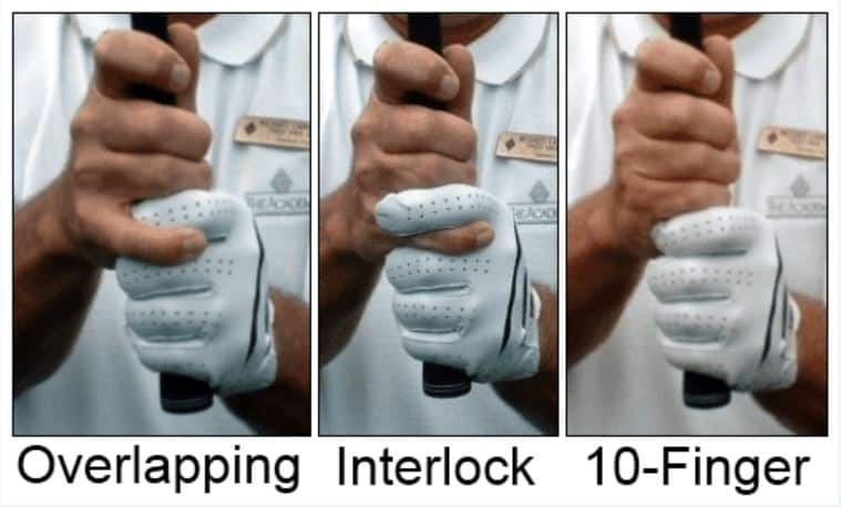 How to grip a golf club: overlapping, interlock, 10-finger 